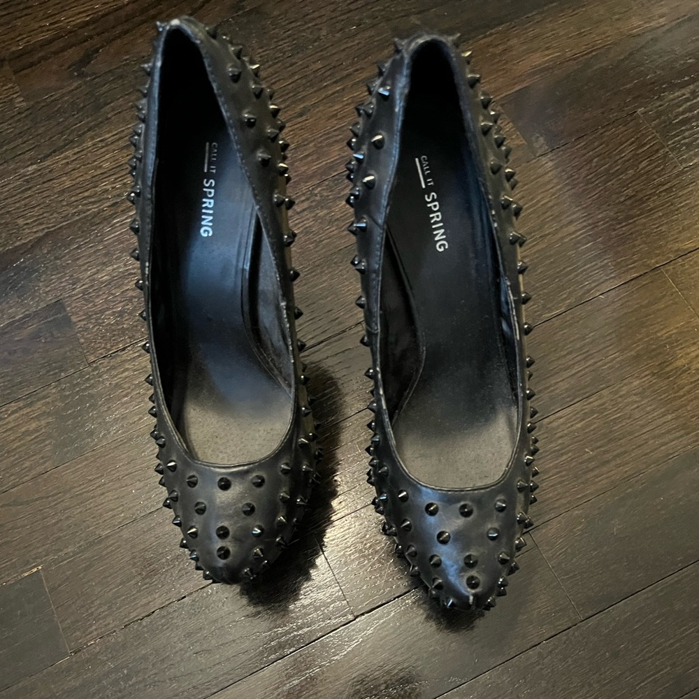 Call it spring spiked platform heels